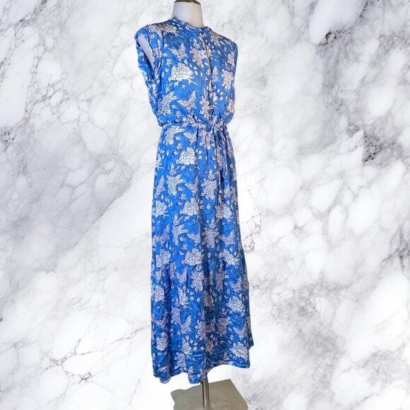 Emerson Fry India Collection Frances 3 Frill Dress - Peace Sky Blue - Picture 7 of 11